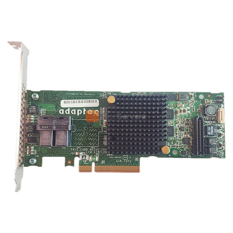 Adaptec RAID 7805 ASR7805 6Gbps SAS/SATA MD2 – 서버용 로우 프로파일
