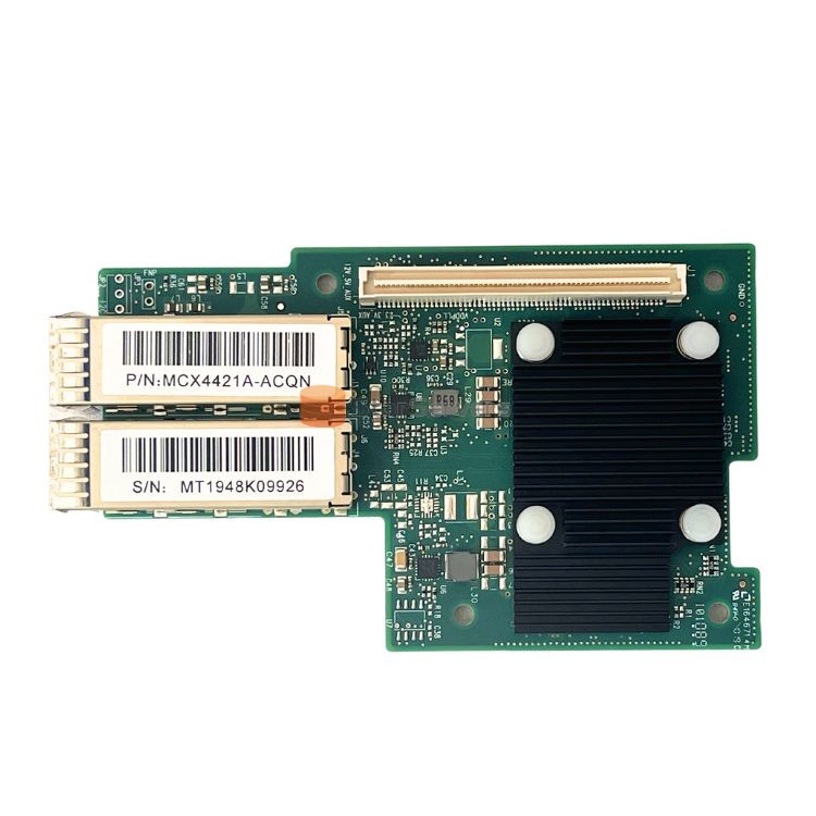 MCX4421A-ACQN CONNECTX-4 LX EN 25GBE OCP용 듀얼 포트 SFP28 PCIE3.0 네트워크 인터페이스 카드