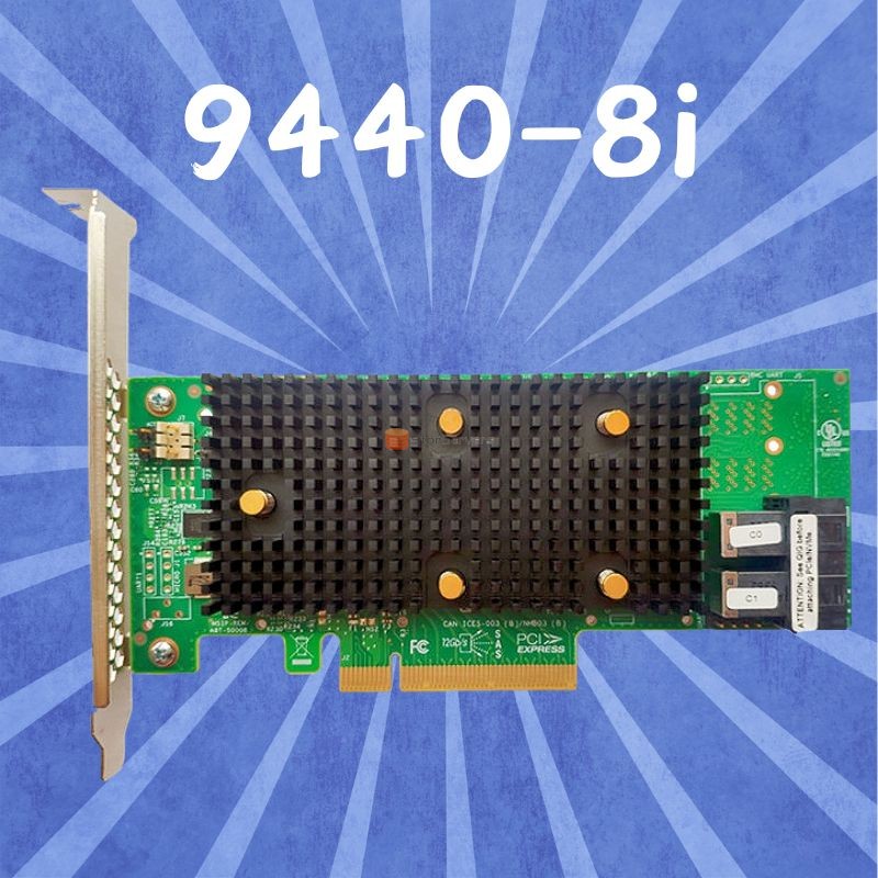 LSI 9440-8i 05-50008-02 메가레이드 SAS, SATA, NVMe PCIe RAID 컨트롤러 sff8643 12gb/s