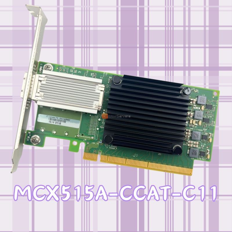 네트워크 어댑터 카드 MCX515A-CCAT-C11 PCIe 3.0 x16 1포트 100G QSFP28 재고 있음